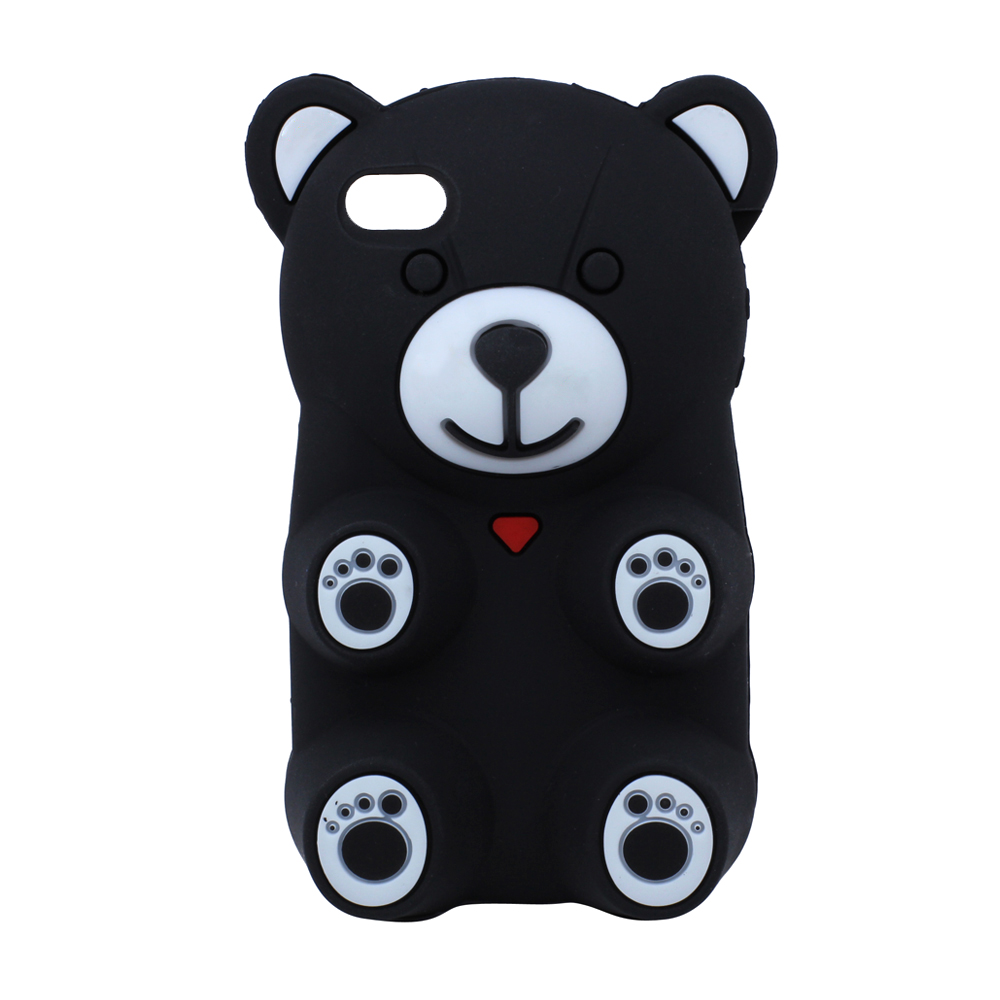 Wholesale iPhone 4 4S 3D Gummy Bear Case Black